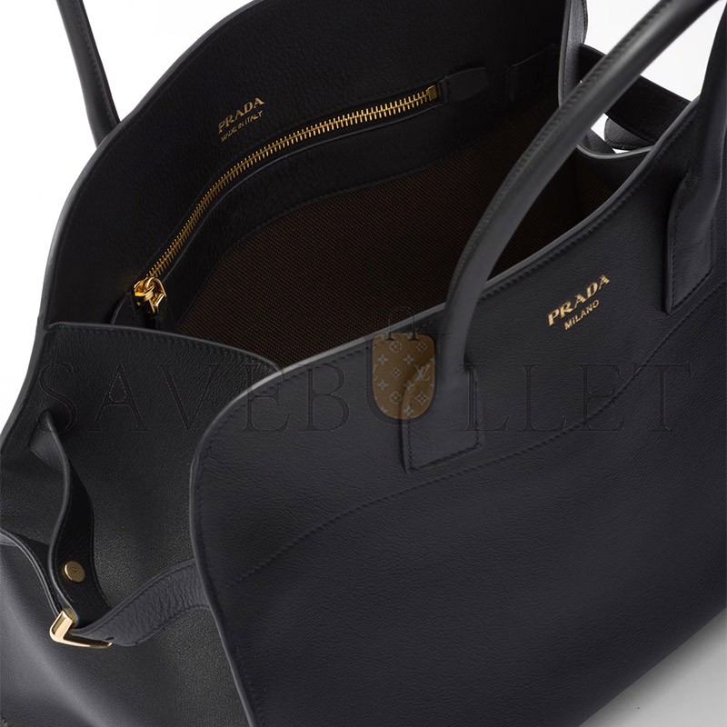 PRADA LARGE LEATHER TOTE BAG WITH BUCKLES 1BG508 (40*29*20cm)